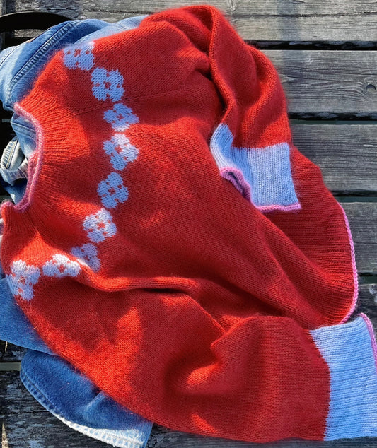 Fiori-sweater voksen - Strikkeopskrift (Dansk) (PDF)